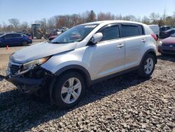 Salvage cars for sale at Chalfont, PA auction: 2013 KIA Sportage Base