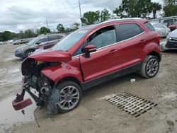 Salvage cars for sale from Copart Riverview, FL: 2018 Ford Ecosport Titanium