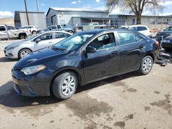 Salvage cars for sale from Copart Albuquerque, NM: 2016 Toyota Corolla L