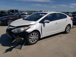Salvage cars for sale from Copart Grand Prairie, TX: 2015 KIA Forte LX