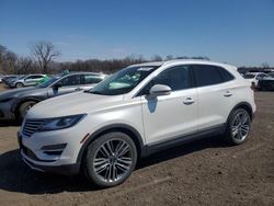 Salvage cars for sale at Des Moines, IA auction: 2016 Lincoln MKC Reserve