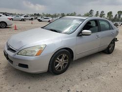 Salvage cars for sale from Copart Houston, TX: 2007 Honda Accord EX