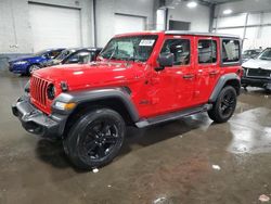 Jeep Wrangler Unlimited Sport salvage cars for sale: 2022 Jeep Wrangler Unlimited Sport