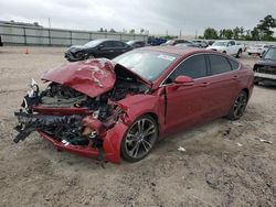 Salvage cars for sale at Houston, TX auction: 2019 Ford Fusion Titanium