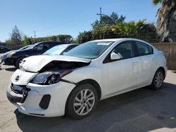 Salvage cars for sale from Copart San Martin, CA: 2012 Mazda 3 I