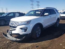 Salvage cars for sale from Copart Elgin, IL: 2018 Ford Explorer Limited