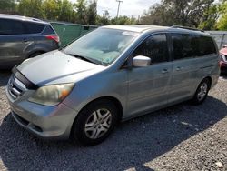 Salvage cars for sale at Riverview, FL auction: 2006 Honda Odyssey EXL