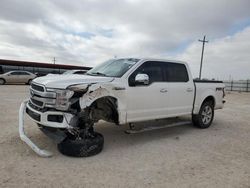 Salvage cars for sale at Andrews, TX auction: 2018 Ford F150 Supercrew