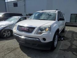 Salvage cars for sale from Copart Vallejo, CA: 2010 GMC Acadia SL