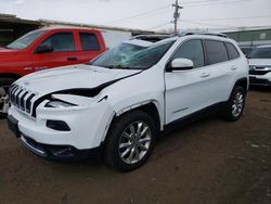 Buy Salvage Cars For Sale now at auction: 2015 Jeep Cherokee Limited