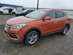 Salvage cars for sale from Copart Woodhaven, MI: 2017 Hyundai Santa FE Sport