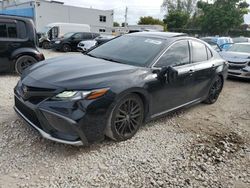 Salvage cars for sale from Copart Opa Locka, FL: 2021 Toyota Camry XSE