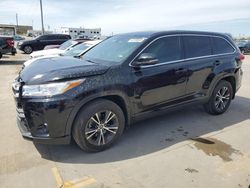 Toyota Highlander salvage cars for sale: 2019 Toyota Highlander LE