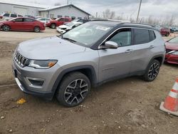 Salvage cars for sale at Pekin, IL auction: 2018 Jeep Compass Limited