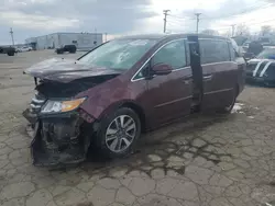 Salvage cars for sale at Chicago Heights, IL auction: 2014 Honda Odyssey Touring