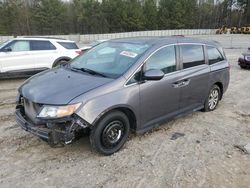 Salvage cars for sale at Gainesville, GA auction: 2016 Honda Odyssey EXL