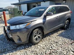 Toyota Highlander salvage cars for sale: 2017 Toyota Highlander LE