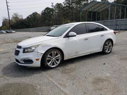 Vehiculos salvage en venta de Copart Savannah, GA: 2016 Chevrolet Cruze Limited LTZ