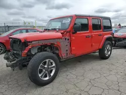 Salvage cars for sale at Dyer, IN auction: 2020 Jeep Wrangler Unlimited Sahara