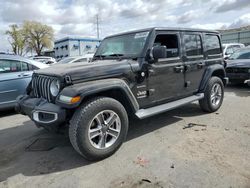Jeep salvage cars for sale: 2020 Jeep Wrangler Unlimited Sahara