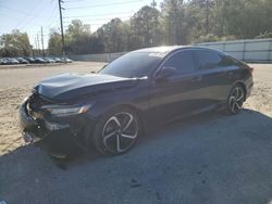 Vehiculos salvage en venta de Copart Savannah, GA: 2021 Honda Accord Sport