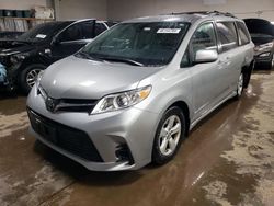 Salvage cars for sale from Copart Elgin, IL: 2019 Toyota Sienna LE
