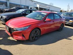 Salvage cars for sale at New Britain, CT auction: 2021 Hyundai Elantra SEL