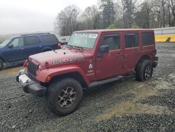 Salvage cars for sale from Copart Concord, NC: 2013 Jeep Wrangler Unlimited Sahara