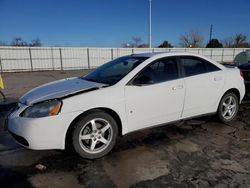 Pontiac G6 GT salvage cars for sale: 2009 Pontiac G6 GT