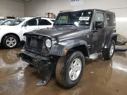 Jeep Wrangler salvage cars for sale: 2017 Jeep Wrangler Sport