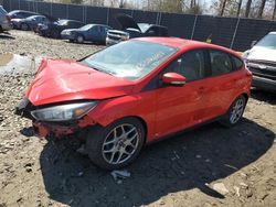 Salvage cars for sale at Waldorf, MD auction: 2015 Ford Focus SE