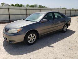 Salvage cars for sale at New Braunfels, TX auction: 2002 Toyota Camry LE