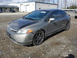 Salvage cars for sale from Copart Arlington, WA: 2008 Honda Civic LX