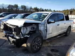 Salvage cars for sale from Copart Exeter, RI: 2017 Nissan Titan SV