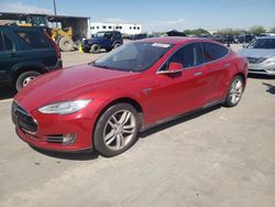 Salvage cars for sale at Grand Prairie, TX auction: 2014 Tesla Model S