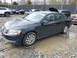 Salvage cars for sale from Copart Waldorf, MD: 2013 Volkswagen Passat S