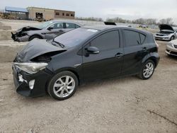 Salvage cars for sale at Kansas City, KS auction: 2015 Toyota Prius C