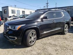 Salvage cars for sale from Copart Los Angeles, CA: 2017 GMC Acadia Denali