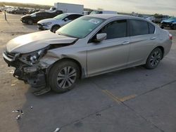 Vehiculos salvage en venta de Copart Grand Prairie, TX: 2014 Honda Accord LX