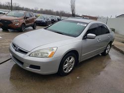 Salvage cars for sale at Louisville, KY auction: 2006 Honda Accord SE