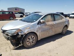 Salvage cars for sale at Amarillo, TX auction: 2017 Toyota Corolla L