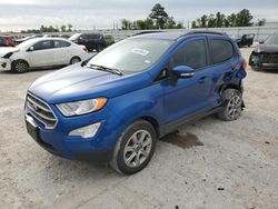 Salvage cars for sale at Houston, TX auction: 2021 Ford Ecosport SE
