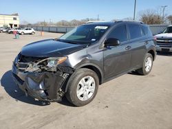 Salvage cars for sale from Copart Wilmer, TX: 2015 Toyota Rav4 LE