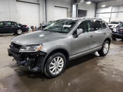 Salvage cars for sale at Ham Lake, MN auction: 2016 Volkswagen Touareg Sport