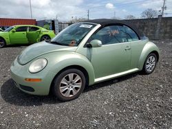 Salvage cars for sale at Homestead, FL auction: 2008 Volkswagen New Beetle Convertible S