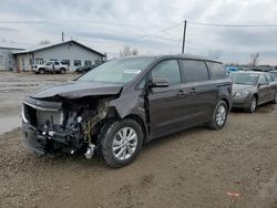 KIA salvage cars for sale: 2017 KIA Sedona LX