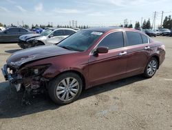 Salvage cars for sale from Copart Rancho Cucamonga, CA: 2011 Honda Accord EXL