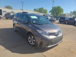 Salvage cars for sale at Houston, TX auction: 2018 Toyota Sienna LE