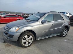 Salvage cars for sale at Grand Prairie, TX auction: 2011 Mercedes-Benz ML 350