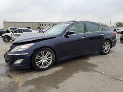 Salvage cars for sale at Wilmer, TX auction: 2013 Hyundai Genesis 3.8L